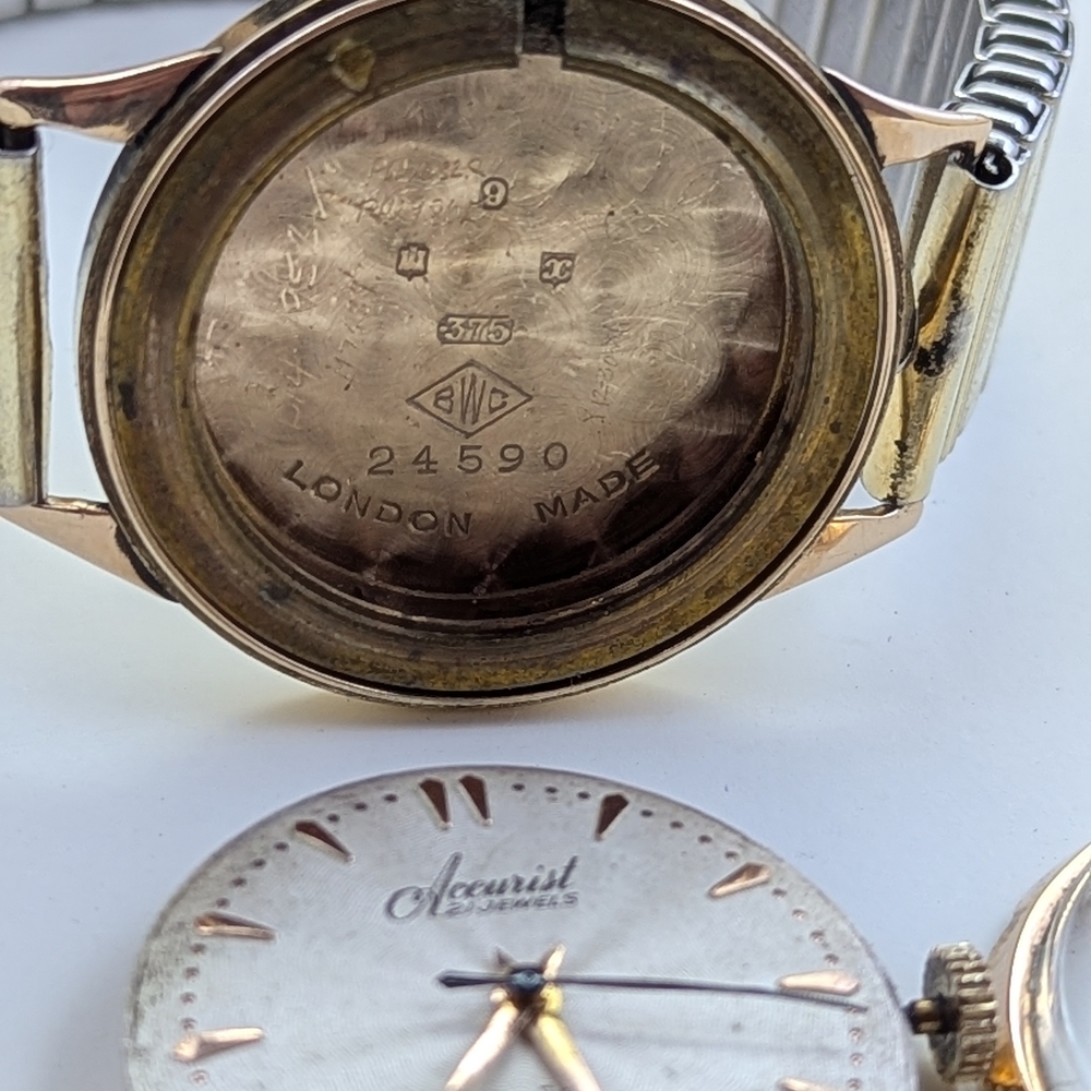 ✨  1950s Accurist 21-Jewel Solid 9ct Gold Men’s Dress Watch ✨ - Picture 9 of 11